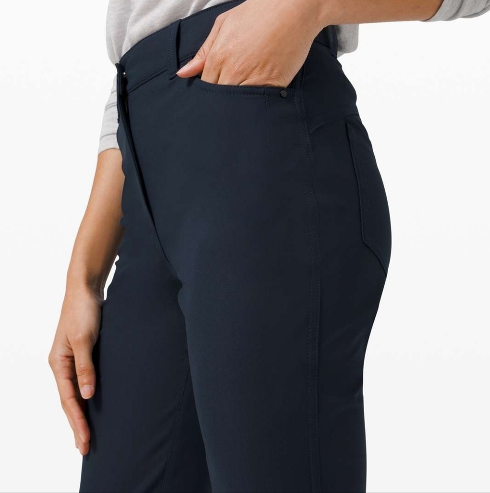 Lululemon Women's Pants Black Size 6 City Sleek 5 Pocket 7/8 Casual Everyday - Picture 3 of 14